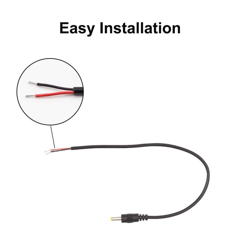 COOLM DC 4.0mm x 1.7mm Male Power Pigtail Cable Male Connectors DC 4.0 x 1.7mm Power Plug Connector Cable 10pcs - Image 4